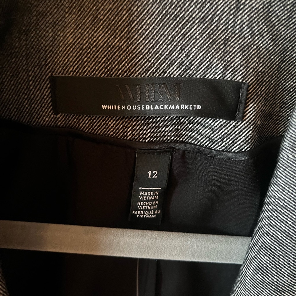 White House Black Market Charcoal Blazer - Picture 3 of 4
